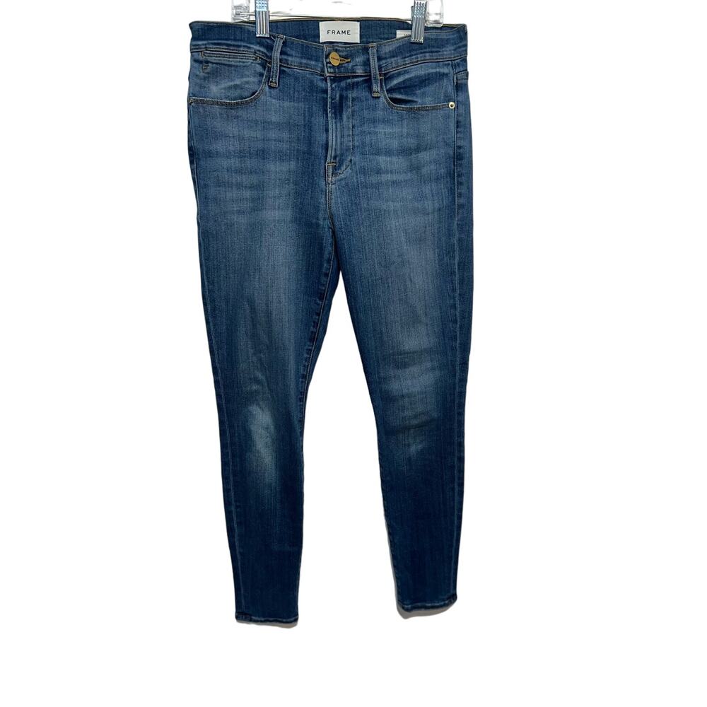 Frame women’s Le high skinny blue jeans